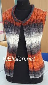 Sis Orgu Sac Orgu Yelek Modeli Malzemeler 3 Yumak Orta Kalinlikta Batikli Yun 5 5 Numara Sis Modelimiz 38 Beden Olculerinde Yapilmisti Yelek Triko Orgu