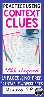 Vocabulary Practice Using Context Clues Worksheets Context Clues Context Clues Worksheets Vocabulary Practice