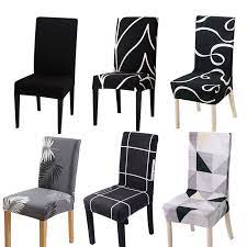 In modern times it is usually adjacent to the kitchen for convenience in serving, although in medieval times it was often on an entirely different floor level. Black Geometric Chair Cover Spandex For Dining Room Universal Size Elastic Material Chair Cover Aliexpress