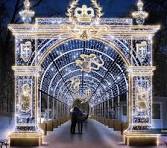 Large LED 3D Arch Motif Light for Outdoor Shopping Mall Decoration