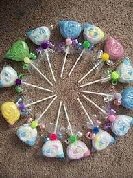 Free Baby Projects Baby Washcloth Lollipop Favors Ideias Para Chas De Bebe Diy Presentes Criativos Aluguel Para Festas