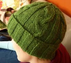 An easy men's beanie knitting pattern for beginners. Men S Cabled Hat Pattern 9 Stitches