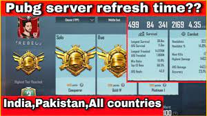 Conqueror Tier Refresh Time When The Conqueror Tier Refresh In Pubg Youtube