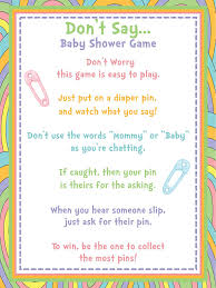 Don T Say Baby Shower Game Oh The Places You Ll Go Baby Shower Games Seuss Baby Shower Baby Shower