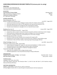 Microsoft resume templates give you the edge you need to land the perfect job. Jsom Mba Experienced Resume Template Remove Prior To Using Julia Doe