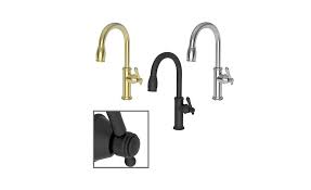 Price ranges from $709.80 to $1,008.00 depending on options chosen below: Newport Brass Taft And Chesterfield Kitchen Faucets 2017 08 17 Plumbing And Mechanical
