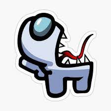 among us hd blue imposter sticker by mattxc cool stickers print stickers aesthetic stickers