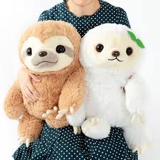 Namakemono Mikke Plushies Big Sloth Plush Cute Stuffed Animals Kawaii Plushies