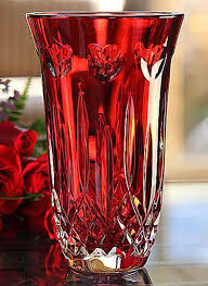 Waterford Lismore I Love Lismore Red Vase Red Vases Crystal Vase Crystal Glassware