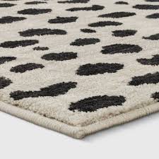 Black And White Woven Rug 10 X13 Leopard Spot Woven Area Rug Black White Opalhouse In 2020 Leopard Print Rug Woven Rug Area Rugs