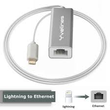 Aluminum Lightning To Ethernet Adapter For Iphone Ipad Iphone Ipad To Ethernet Adapter Cable Connect The Lightning Bolt To Wired Lan Ethernet Internet Through Via Rj45 Port Silvery Wish