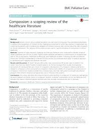 Donna carline is on facebook. Pdf Compassion A Scoping Review Of The Healthcare Literature