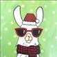 Christmas Party Llama *Ages 7+ on 12 x 12 Canvas* event image