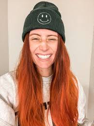 Lil Peep Beanie Pink Hat Smiley Face Embroidered Smiley Face Beanie Smiley  Face Winter Hat Smile Beanie