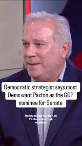 On Lone Star Politics, Democratic strategist Matt Angle, says he hopes and  expects Texas AG Ken Paxton to be the Republican nominee for Senate,  beating out incumbent Sen. John Cornyn and Rep. Wesley ...