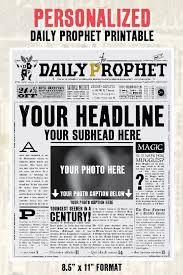 Template Harry Potter Happy Birthday Card Printable Free Printable Birthday Newspaper Custom Daily Prophet Front Page Printable Pdf In 2020 Daily Prophet Newspaper Template Harry Potter Printables