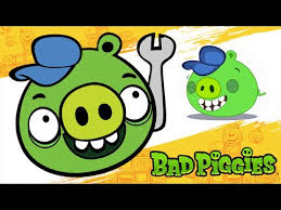 Bad piggies coloring pages are featuring pigs from bad piggies game. Angry Birds Bad Piggies Mechanic Pig Coloring With Funny Piggy Animation Youtube