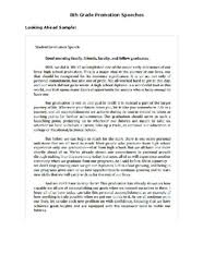 Charles, and the many life challenges you will face for the rest of your life. 8th Grade Promotion Graduation Speech Outline Models Quotes Packet