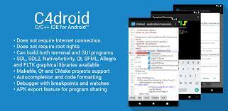 C/c++ programming compiler apk latest 2021 & older versions. C4droid C C Compiler Ide 7 00 Apk For Android Apkses