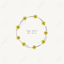 Maybe you would like to learn more about one of these? Yellow Flower Wreath Isolated On White Floral Frame For Wedding Royalty Free Cliparts Vectors And Stock Illustration Image 93269293