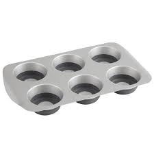 Amazon Com Curtis Stone Pop Out Muffin Pan 6 Cup Home Kitchen Curtis Stone Muffin Pan Bakeware