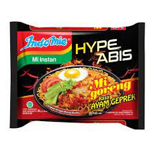 Ndomie Mie Instan Goreng Hypeabis Rasa Ayam Geprek 85g In 2021 Indomie Aesthetic Food Grocery Foods