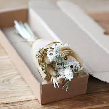 Our dried flowers are natural. Natural Dried Flower Posy Bouquet Letterbox Gift