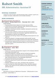 You will be handling incoming phone calls and other communications, greeting clients and visitors, as well as managing files, updating paperwork and other documents, and performing other general. Hr Administrative Assistant Resume Samples Qwikresume