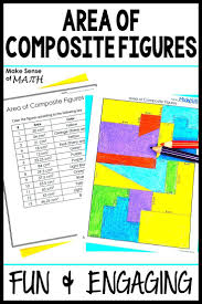 Area Of Composite Figures Activity In 2020 Maths Activities Middle School Middle School Geometry Activities Math Games Middle School