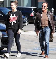 Learn about arnold schwarzenegger's height, real name, wife, girlfriend & kids. Arnold Schwarzenegger Steps Out With His Amazonian Daughter Christina Daily Mail Online