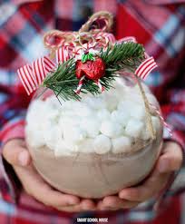Whether you are intending to decorate for a new year party or halloween, these jumbo christmas balls are vivacious enough to blend in more thrills to the party. Ornament Filled With Hot Chocolate Smart School House