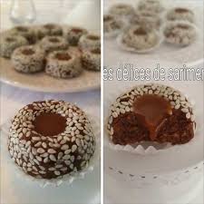 Gateaux Aux Sesames Et Caramel Les Delices De Sarimen Gateau Algerien Sans Cuisson Gateau Arabe Facile Gateau Oriental Sans Cuisson