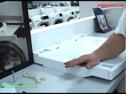 AEG SKP11GW mosógép-szárítógép összeépítő keret Márkabolt - YouTube