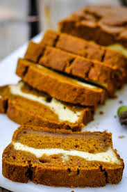 A healthier vegan pumpkin bread to welcome fall! Easy Pumpkin Cream Cheese Bread Moist Low In Sugar