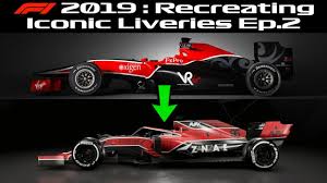 F1 2019 Recreating Iconic Liveries Ep 2 Youtube