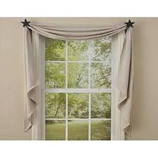 A simple curtain is casual, and it may look too familiar. Park Designs Gray Checker Board Fishtail Swag 14 X 25