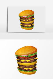 Hand Drawn Cartoon Gourmet Fast Food Burger Elements Png Images Ai Free Download Pikbest How To Draw Hands Fast Food Food