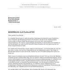 Sie konzentrieren sich also auf. Bewerbung Als Filialleiter Filialleiterin Bewerbung Co