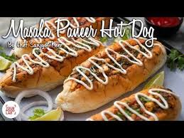 Auto oven cooks hot dogs want a hot dog on the road? Masala Paneer Hot Dog Recipe à¤®à¤¸ à¤² à¤ªà¤¨ à¤° à¤¹ à¤Ÿ à¤¡ à¤— Chef Sanjyot Keer Youtube Hot Dog Recipes Dog Recipes Recipes