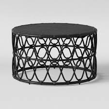 Jewel Round Side Table Black Opalhouse Side Table Black Side Table Bamboo Coffee Table