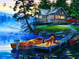 There are a lot of jigsaw puzzles out there. Amazon Com Buffalo Games Darrell Bush Silent Shores 1000pc Jigsaw Puzzle Toys Games Painting Country Art Scenic Pictures