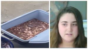 Avery sanford told wtvr that her father said the pennies was his final child support payment. sanford and her mother donated $800 to a domestic abuse organization. Dad Pays Final Child Support With 80 000 Pennies Then Mom And Daughters Donate Coins To Domestic Abuse Victims