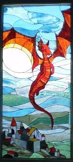 The Red Dragon By Ioglass On Deviantart Stained Glass Stained Glass Projects Dragon Glass