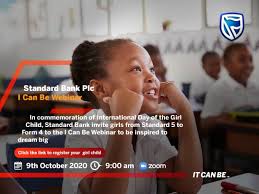 Leverage your professional network, and get hired. Standard Bank Malawi On Twitter Be Part Of The Virtualtakeagirltoworkday Is Your Little Girl Standard 5 Form 4 They Can Join In Our Virtual Webinar Which Will Give Our Future Female