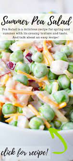 Summer Pea Salad Pea Salad Recipes Pea Salad Salad Recipes