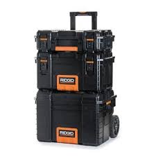 Ridgid 22 In Pro Gear Cart Black 222573 The Home Depot Portable Tool Box Tool Storage Rolling Tool Box