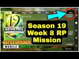 Season 19 Week 8 Royale Pass Mission Explain Pubg Week 8 Rp Mission Pubg Season 19 Week 8 Rp Bgm Youtube