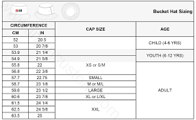 Hat Size Chart Fully Custom Hats And Garments Manufacturer