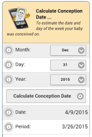 Conception Date Calculator From Baby Due Date Day And Time