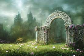 異世界の城へと続く妖精の門の無料AI画像素材 - ID.84431｜ぱくたそ